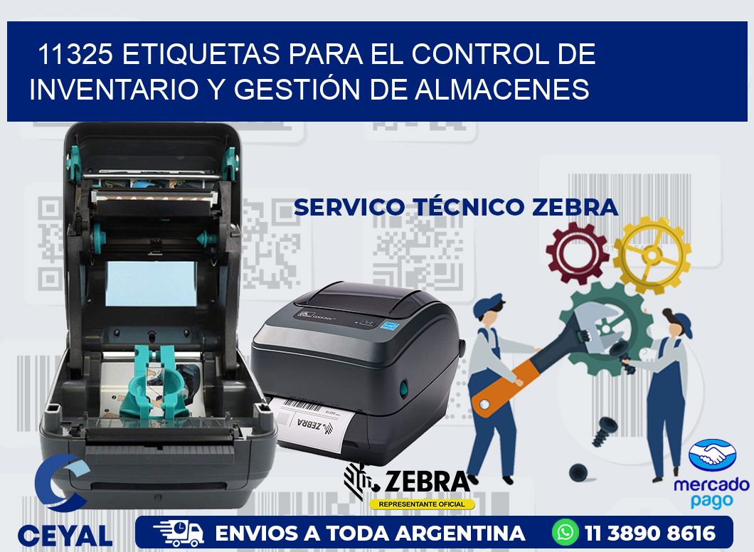 11325 ETIQUETAS PARA EL CONTROL DE INVENTARIO Y GESTIÓN DE ALMACENES