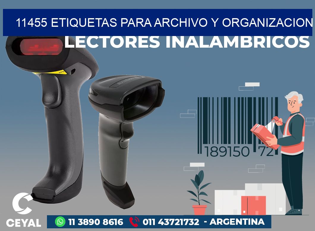 11455 ETIQUETAS PARA ARCHIVO Y ORGANIZACION