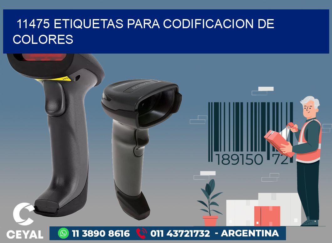 11475 ETIQUETAS PARA CODIFICACION DE COLORES
