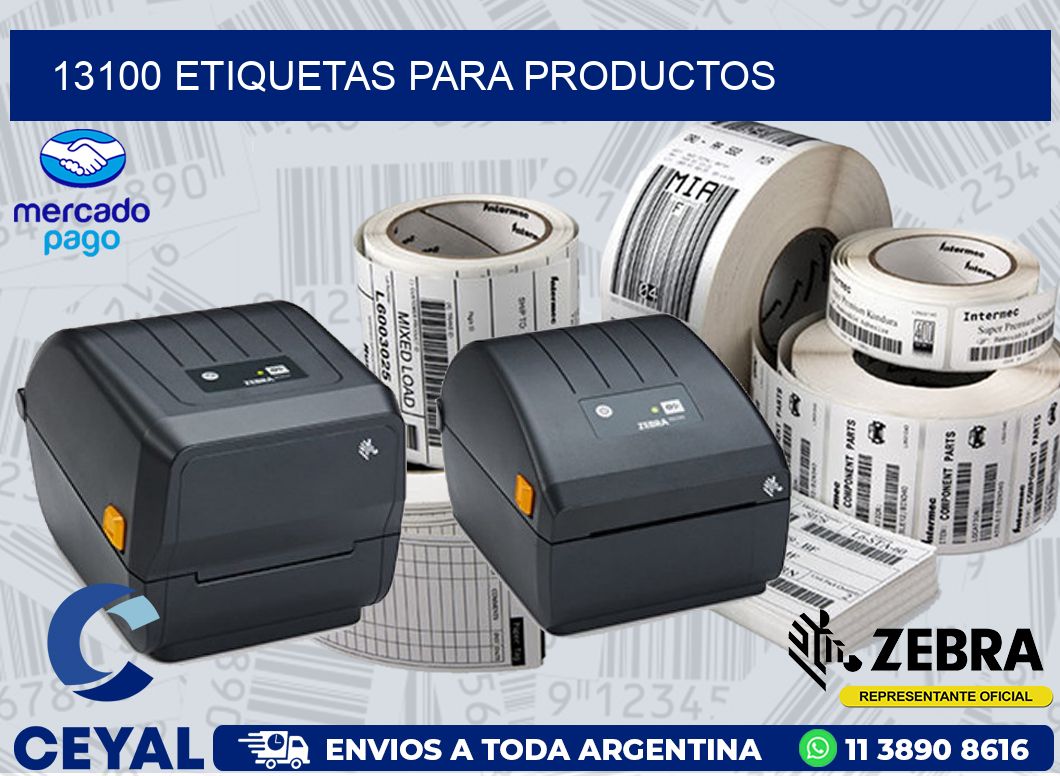 13100 ETIQUETAS PARA PRODUCTOS
