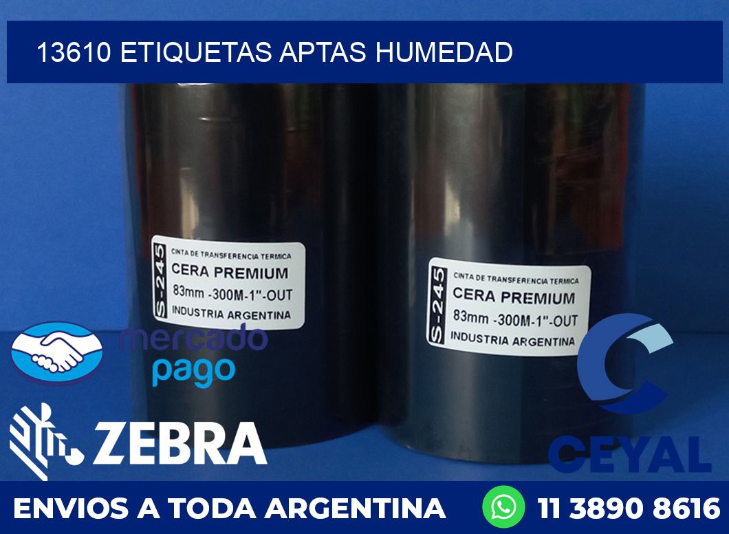 13610 ETIQUETAS APTAS HUMEDAD