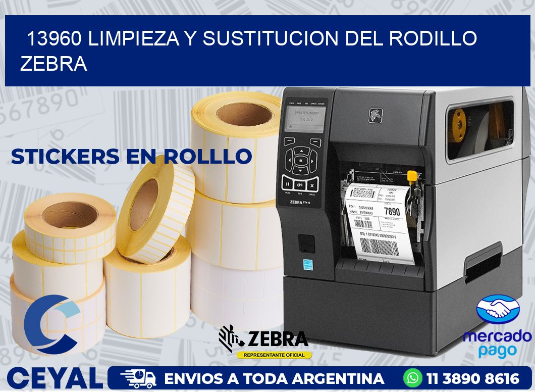 13960 LIMPIEZA Y SUSTITUCION DEL RODILLO ZEBRA