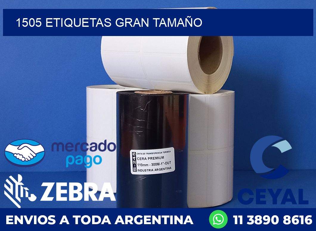 1505 ETIQUETAS GRAN TAMAÑO