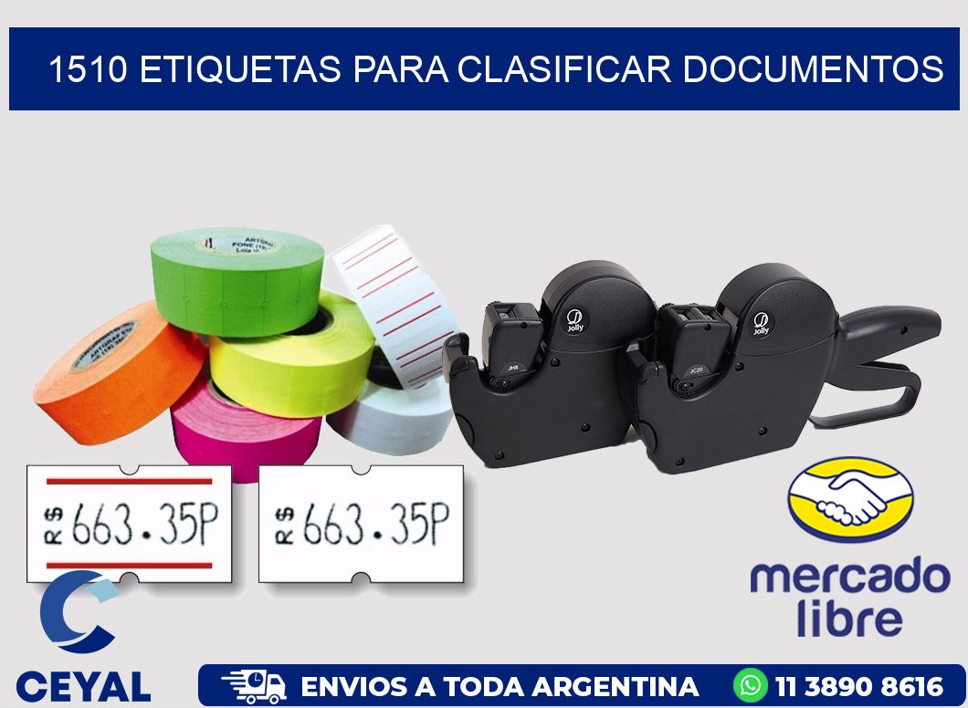 1510 ETIQUETAS PARA CLASIFICAR DOCUMENTOS