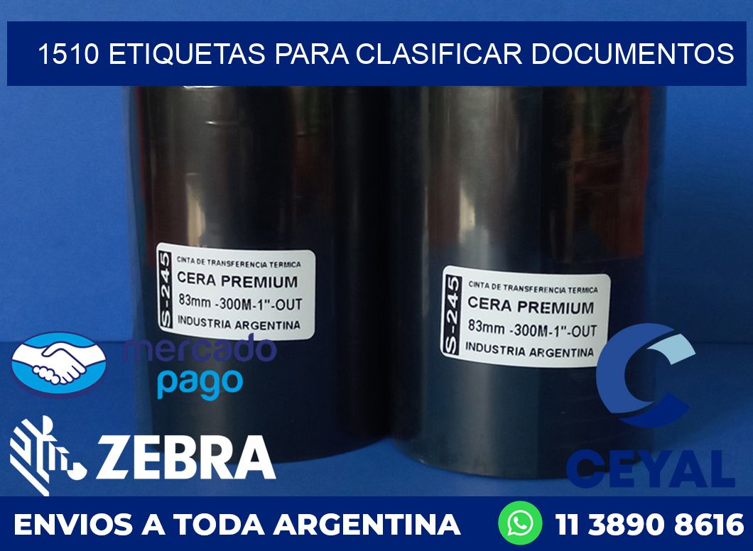 1510 ETIQUETAS PARA CLASIFICAR DOCUMENTOS