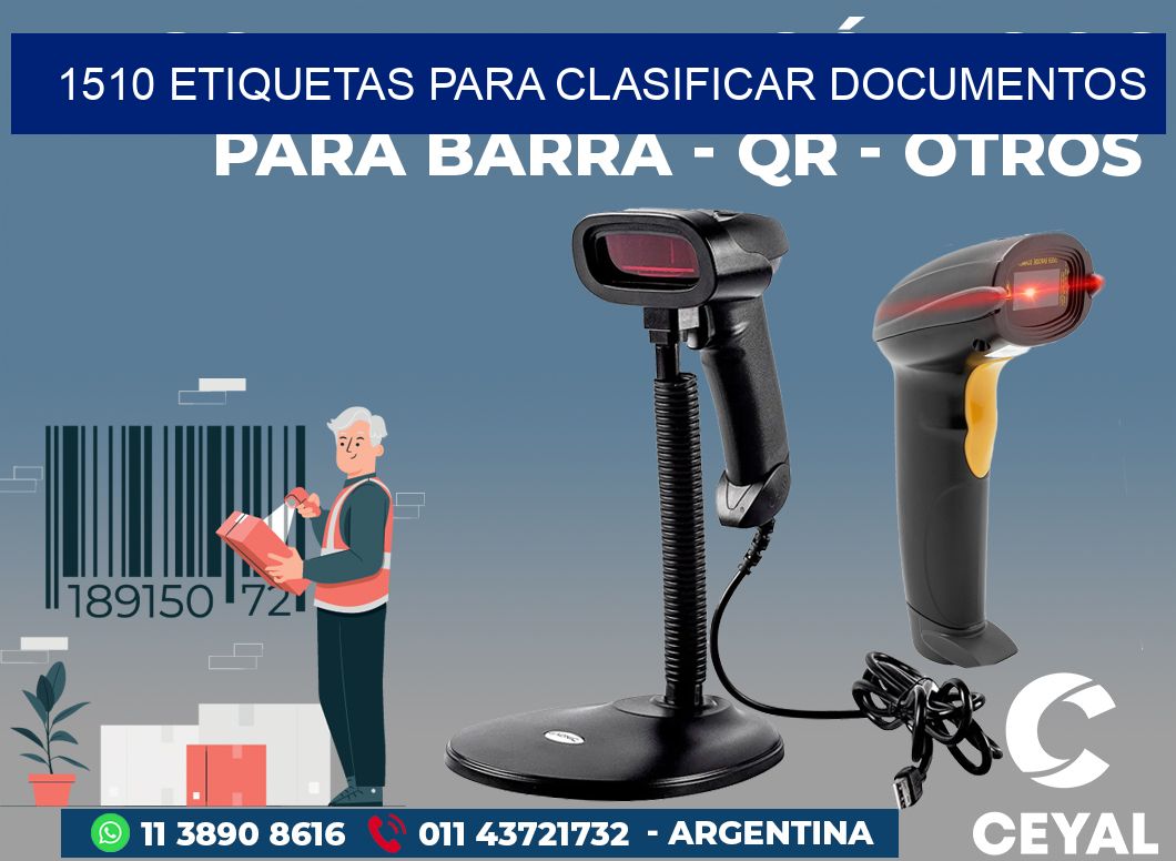 1510 ETIQUETAS PARA CLASIFICAR DOCUMENTOS