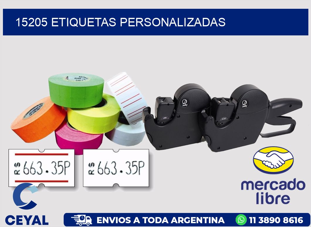 15205 ETIQUETAS PERSONALIZADAS