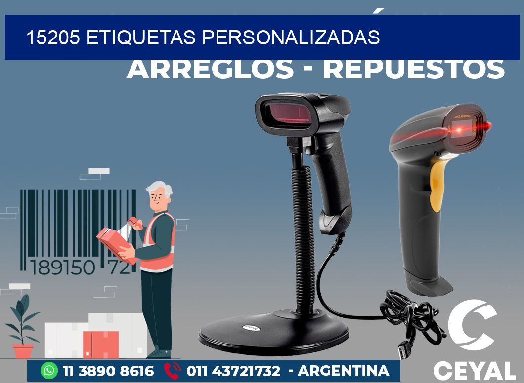 15205 ETIQUETAS PERSONALIZADAS