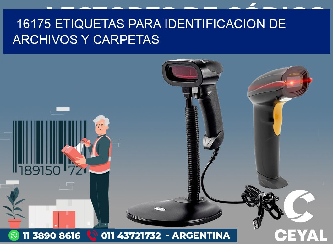 16175 ETIQUETAS PARA IDENTIFICACION DE ARCHIVOS Y CARPETAS
