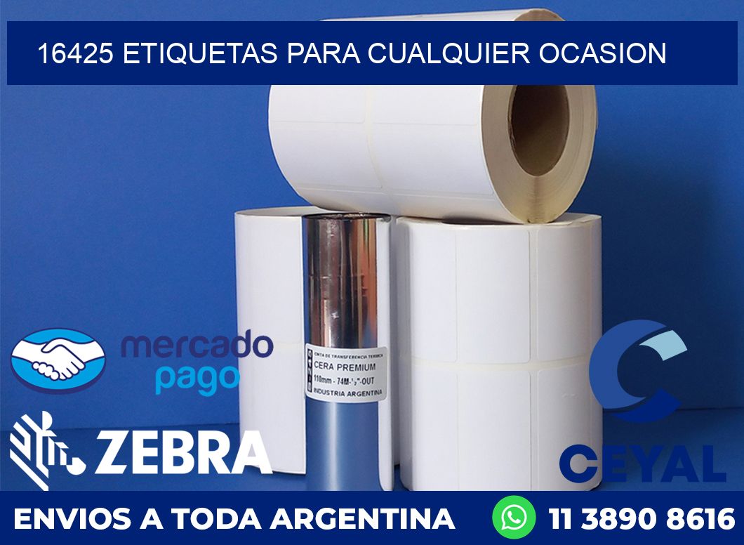 16425 ETIQUETAS PARA CUALQUIER OCASION