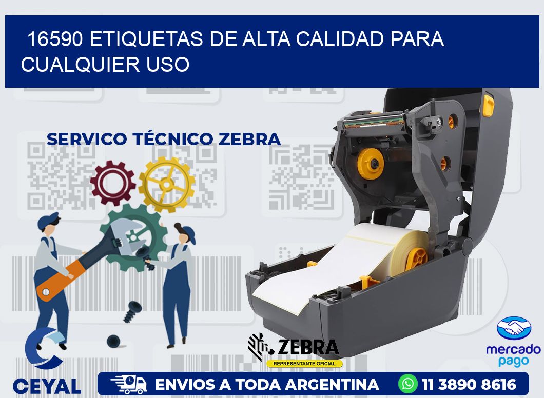 16590 ETIQUETAS DE ALTA CALIDAD PARA CUALQUIER USO
