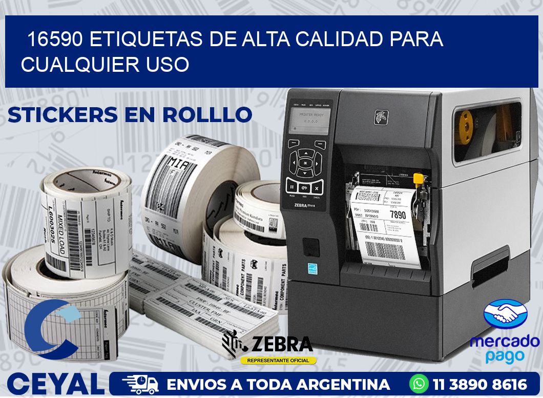 16590 ETIQUETAS DE ALTA CALIDAD PARA CUALQUIER USO