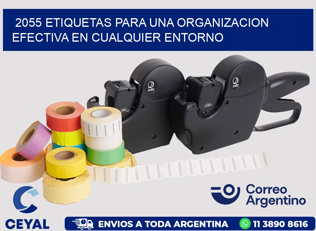 2055 ETIQUETAS PARA UNA ORGANIZACION EFECTIVA EN CUALQUIER ENTORNO