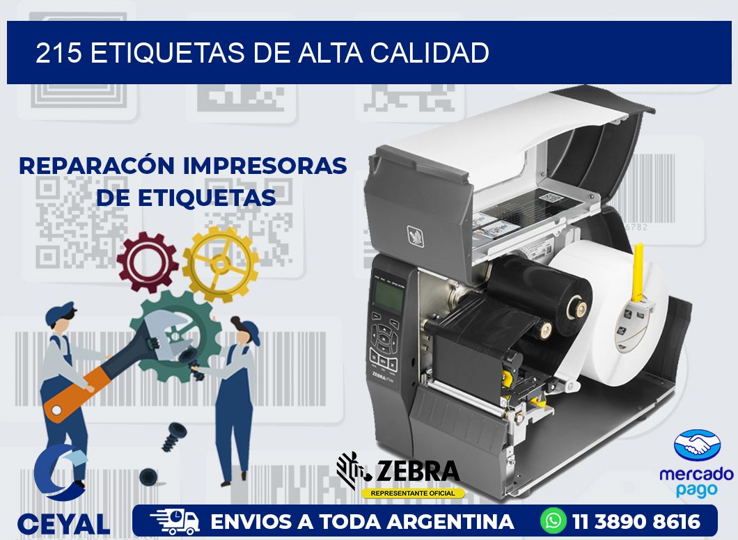 215 ETIQUETAS DE ALTA CALIDAD