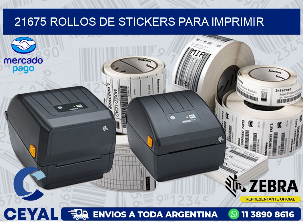 21675 ROLLOS DE STICKERS PARA IMPRIMIR