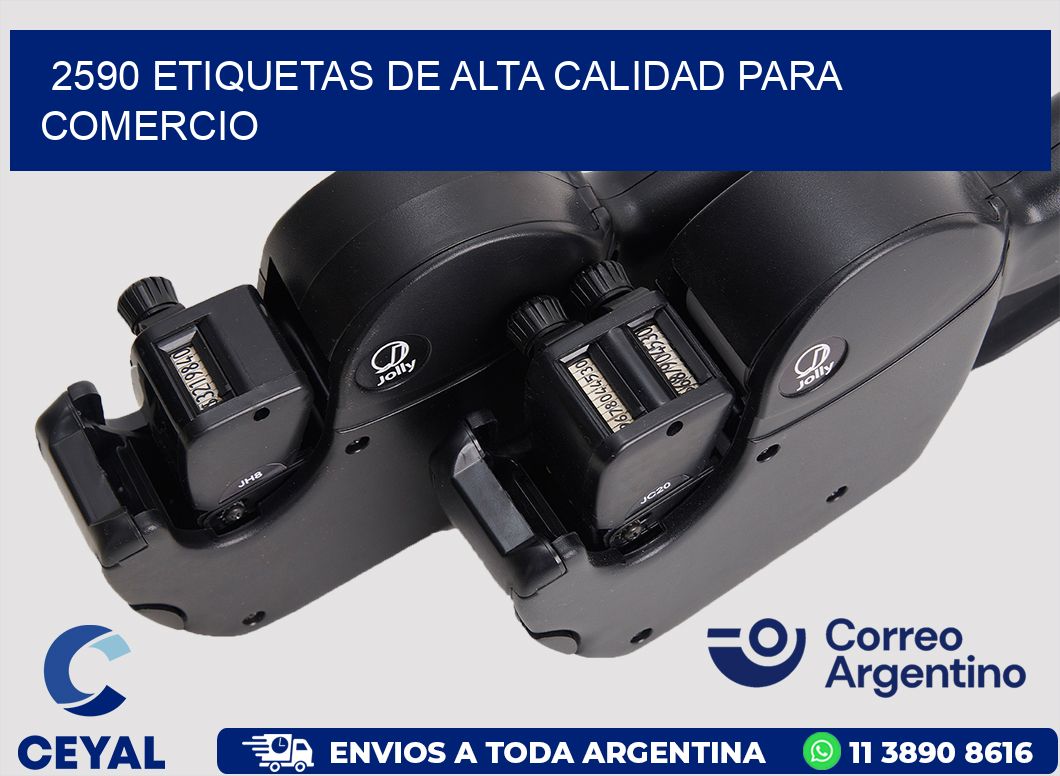 2590 ETIQUETAS DE ALTA CALIDAD PARA COMERCIO