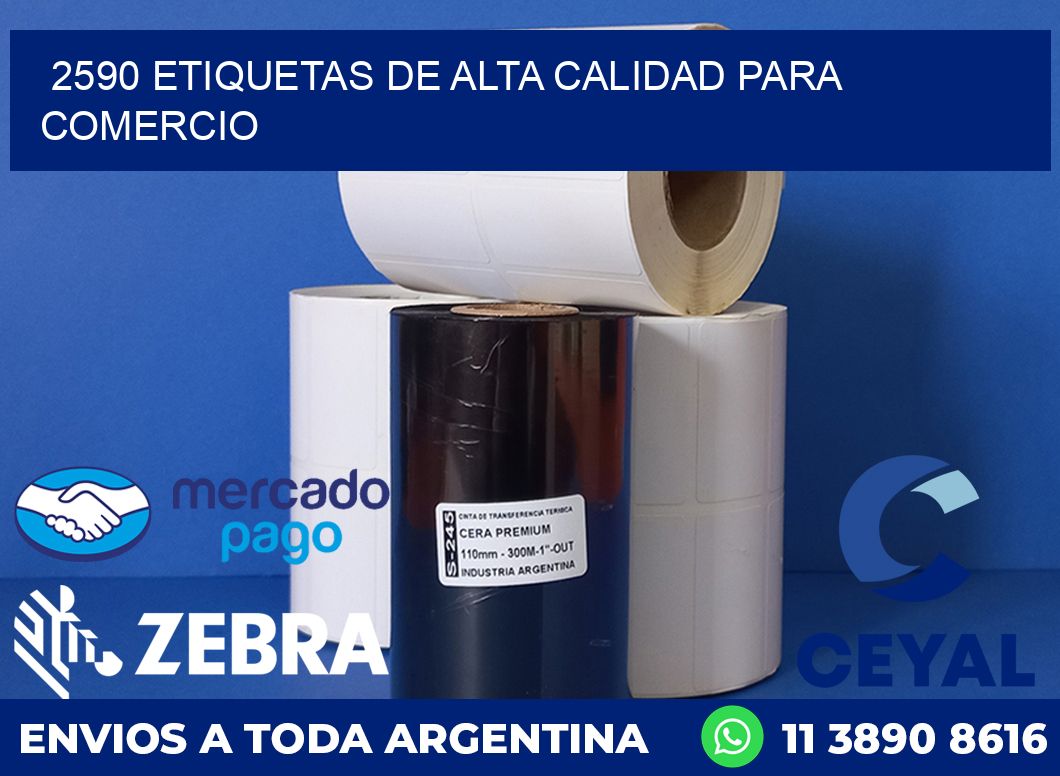 2590 ETIQUETAS DE ALTA CALIDAD PARA COMERCIO