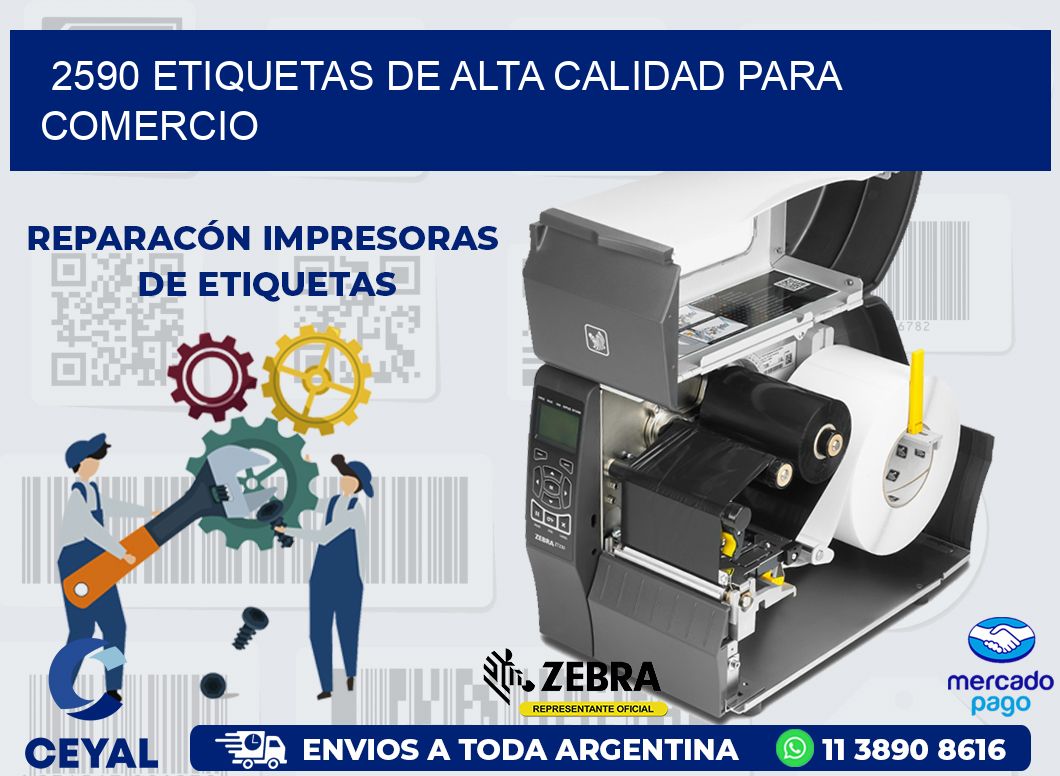 2590 ETIQUETAS DE ALTA CALIDAD PARA COMERCIO
