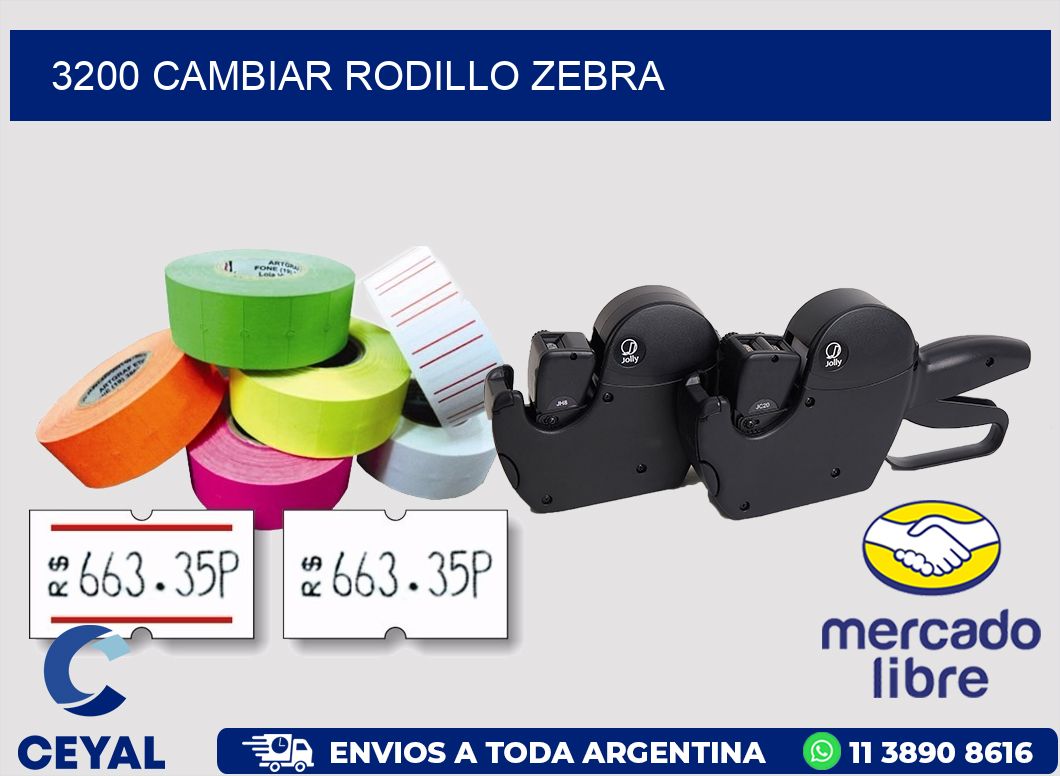 3200 CAMBIAR RODILLO ZEBRA