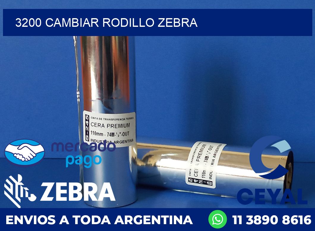 3200 CAMBIAR RODILLO ZEBRA