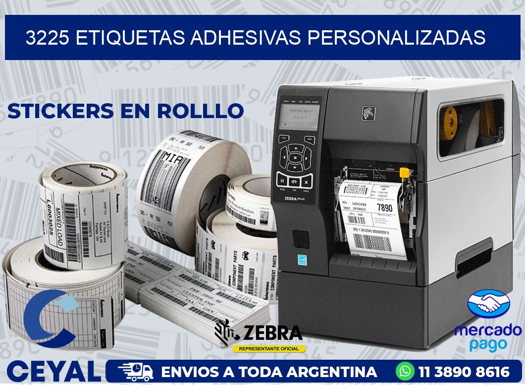3225 ETIQUETAS ADHESIVAS PERSONALIZADAS