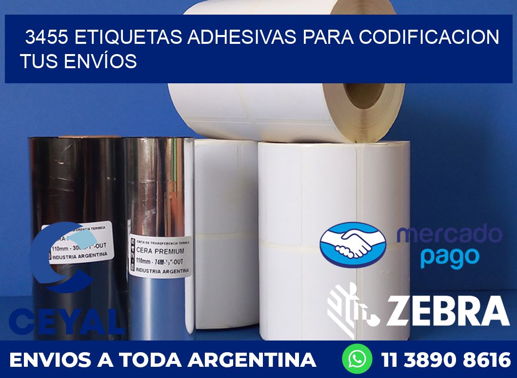 3455 ETIQUETAS ADHESIVAS PARA CODIFICACION TUS ENVÍOS