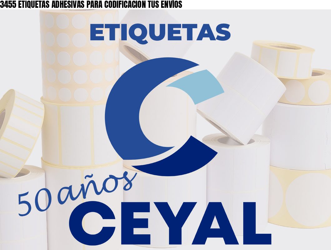 3455 ETIQUETAS ADHESIVAS PARA CODIFICACION TUS ENVÍOS