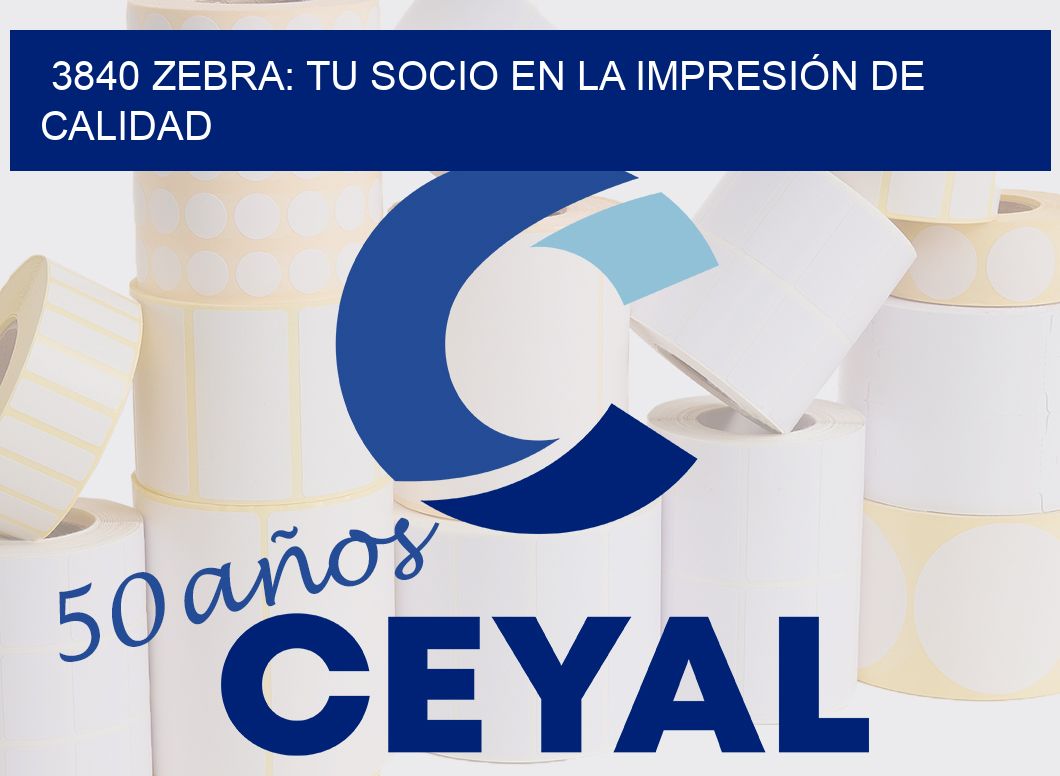3840 ZEBRA: TU SOCIO EN LA IMPRESIÓN DE CALIDAD