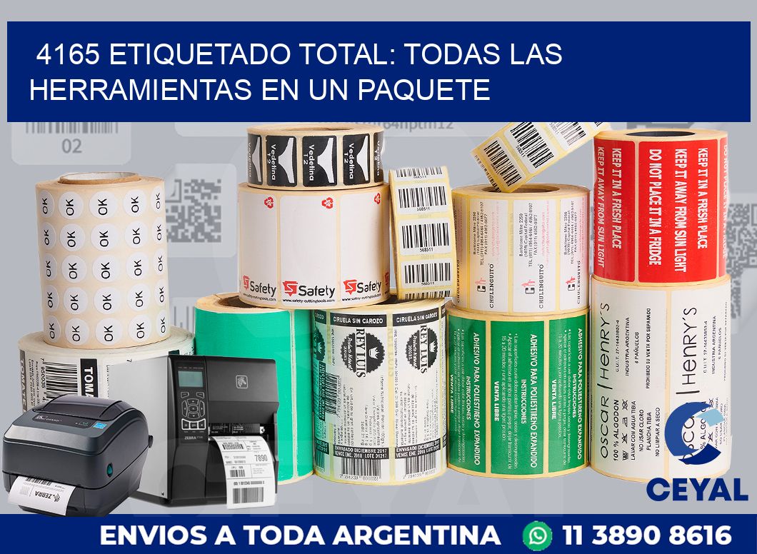 4165 ETIQUETADO TOTAL: TODAS LAS HERRAMIENTAS EN UN PAQUETE