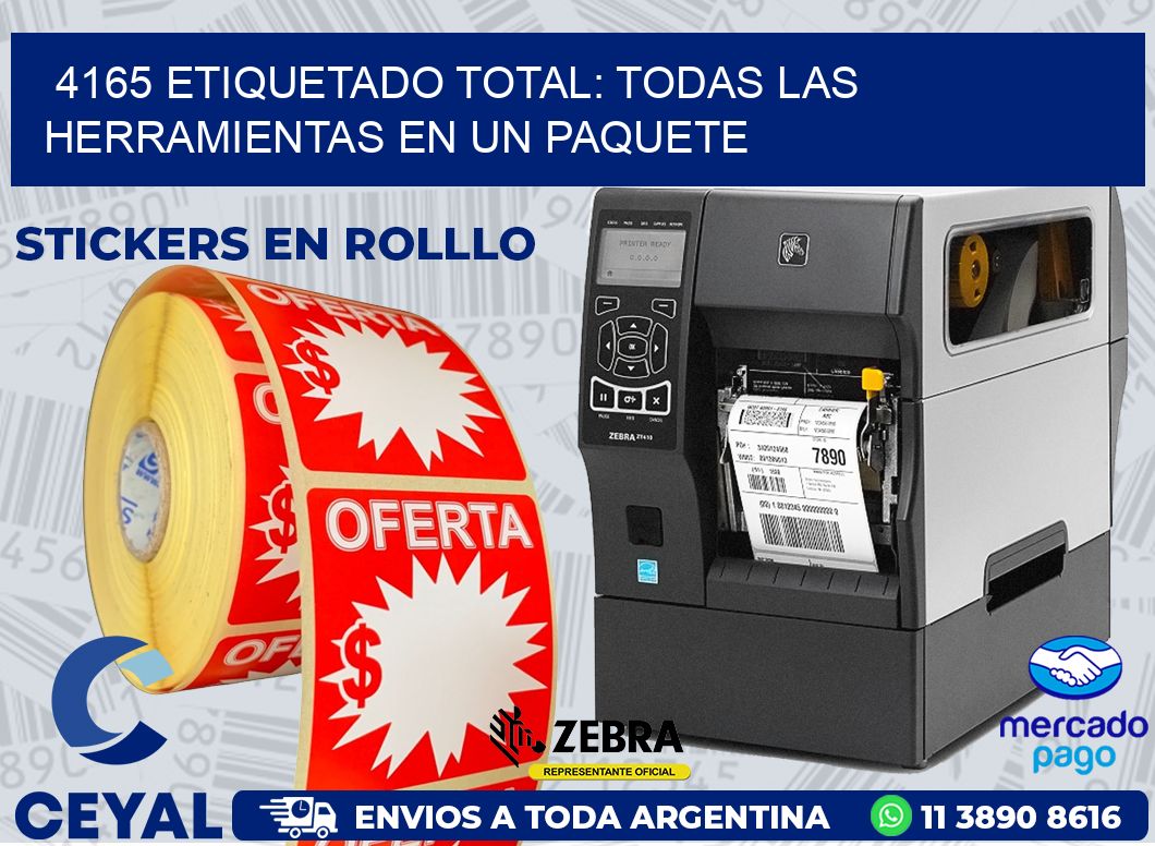 4165 ETIQUETADO TOTAL: TODAS LAS HERRAMIENTAS EN UN PAQUETE