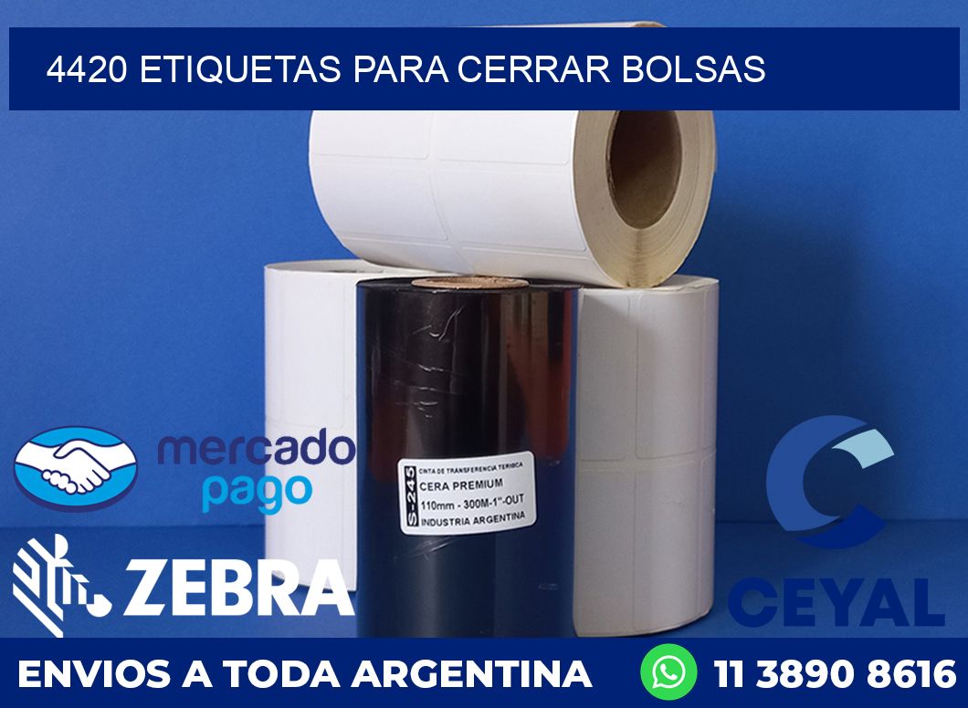 4420 ETIQUETAS PARA CERRAR BOLSAS