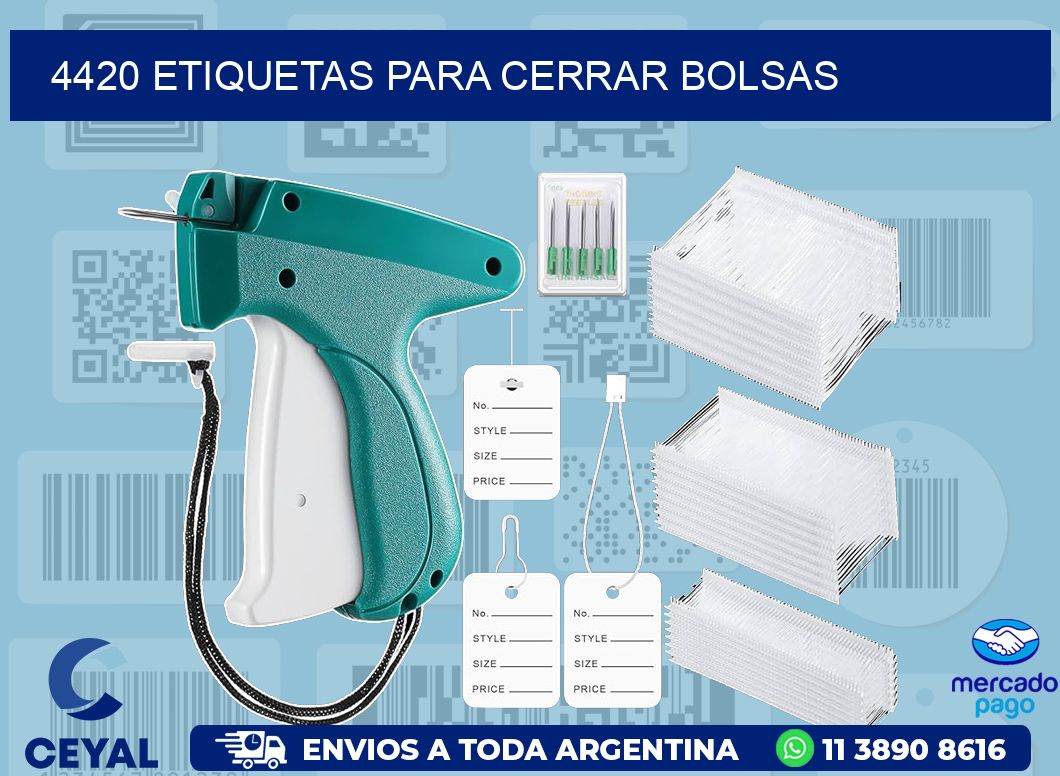 4420 ETIQUETAS PARA CERRAR BOLSAS