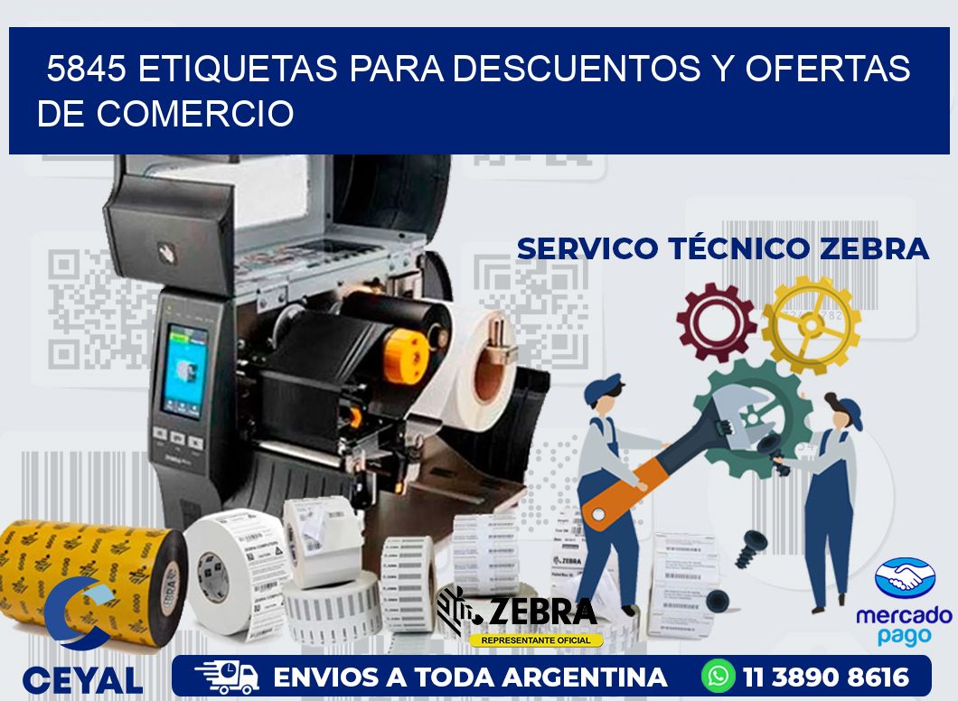 5845 ETIQUETAS PARA DESCUENTOS Y OFERTAS DE COMERCIO