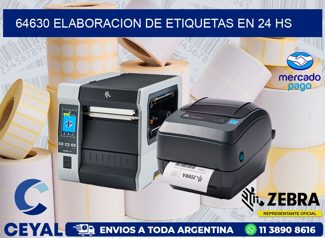 64630 ELABORACION DE ETIQUETAS EN 24 HS
