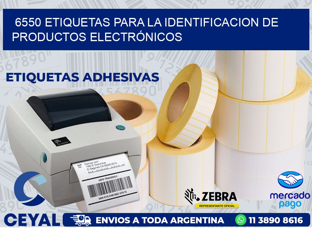 6550 ETIQUETAS PARA LA IDENTIFICACION DE PRODUCTOS ELECTRÓNICOS