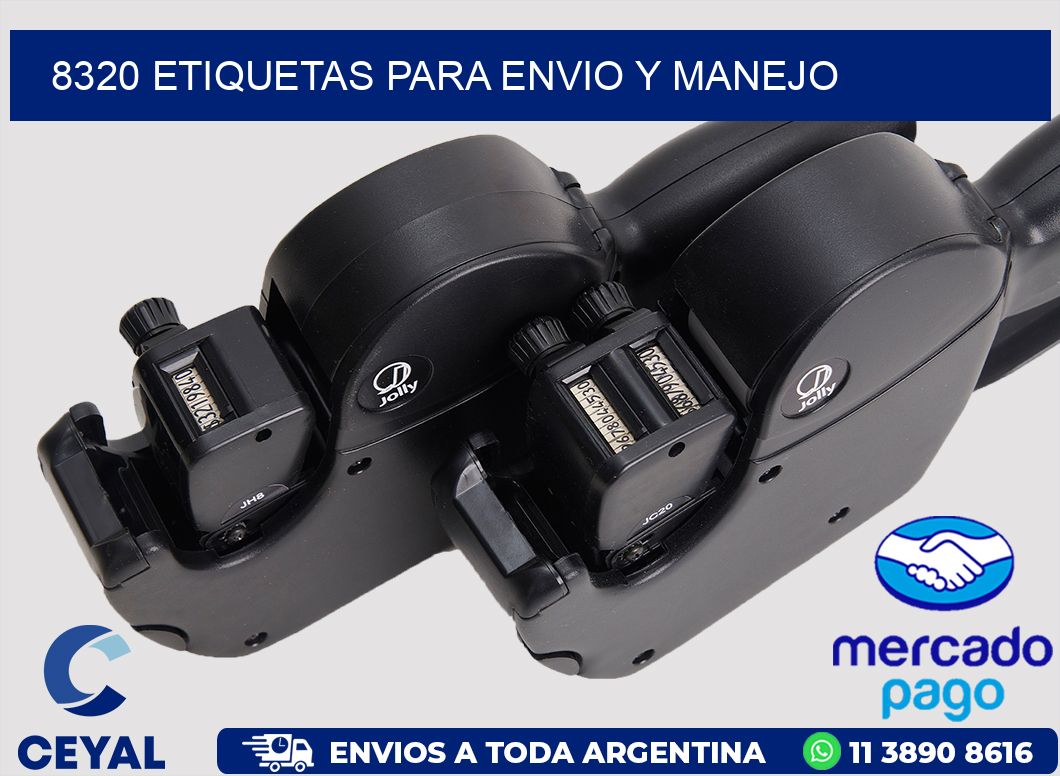 8320 ETIQUETAS PARA ENVIO Y MANEJO