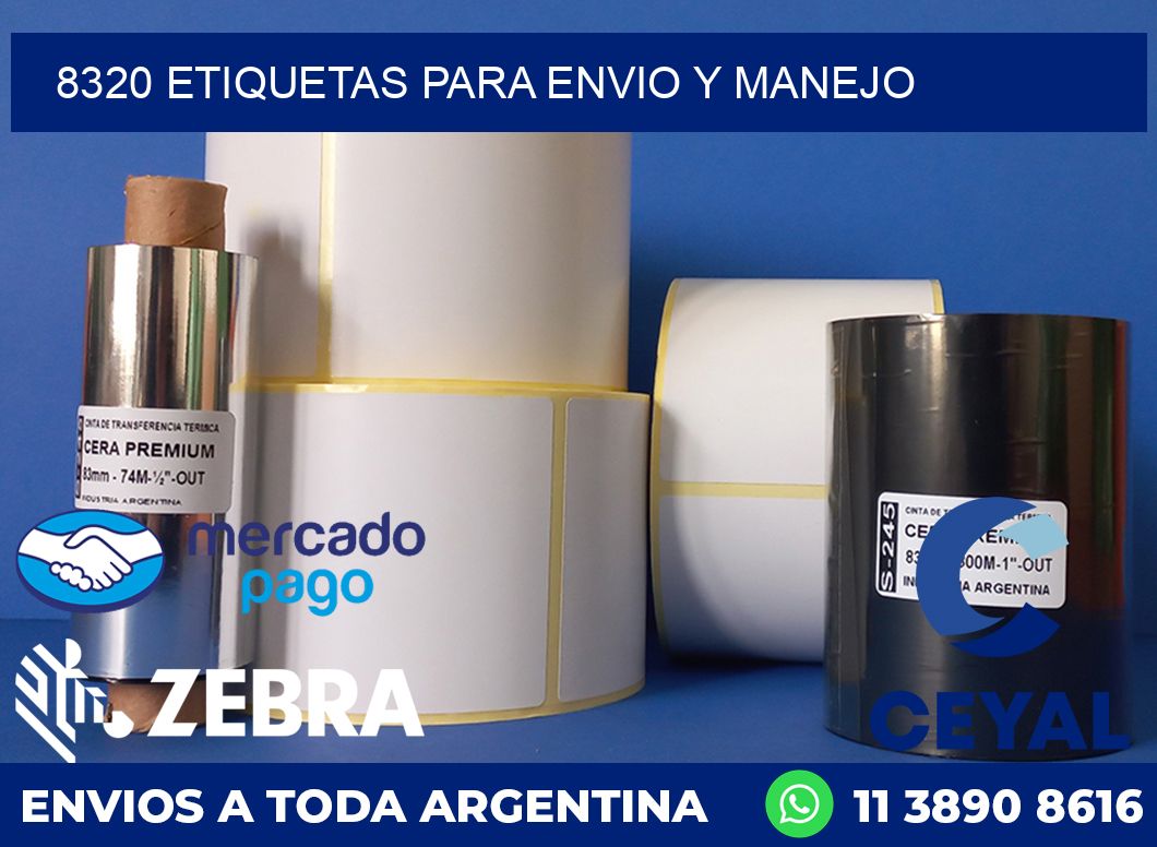 8320 ETIQUETAS PARA ENVIO Y MANEJO