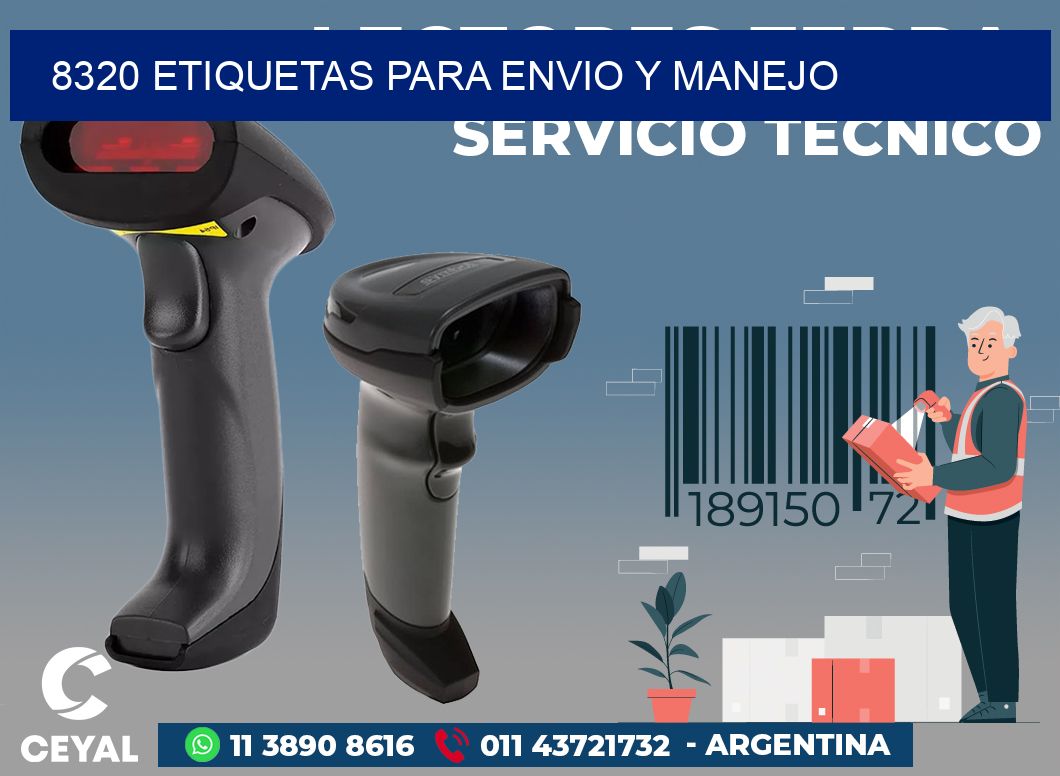 8320 ETIQUETAS PARA ENVIO Y MANEJO