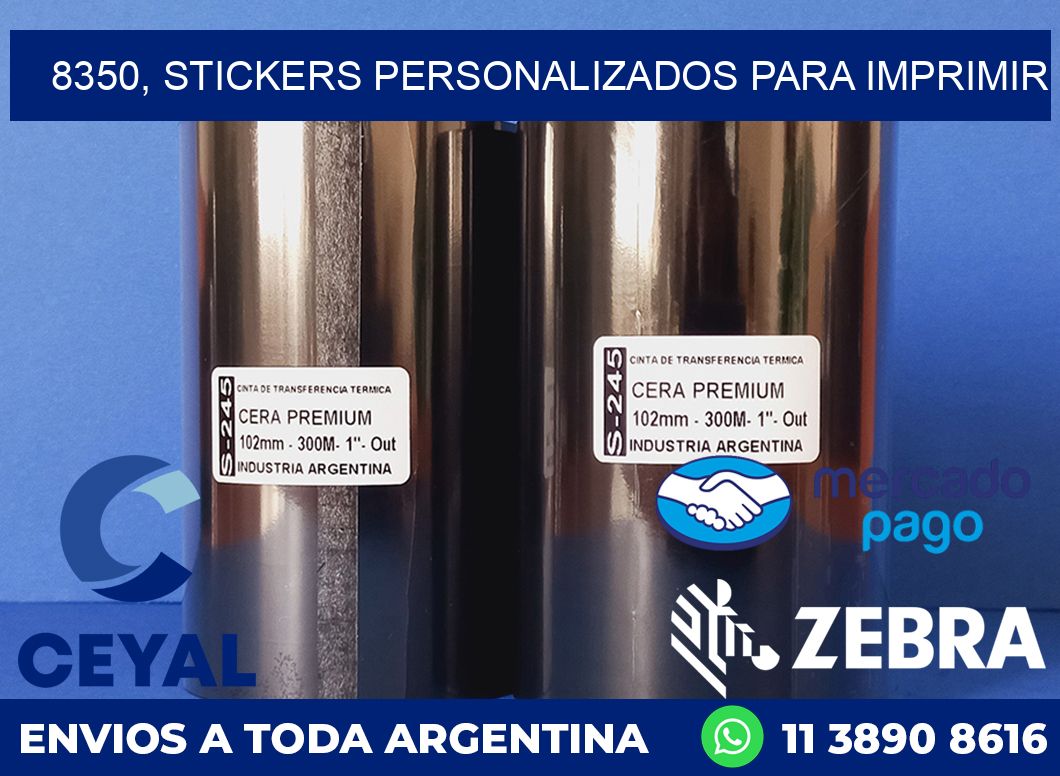 8350, stickers personalizados para imprimir
