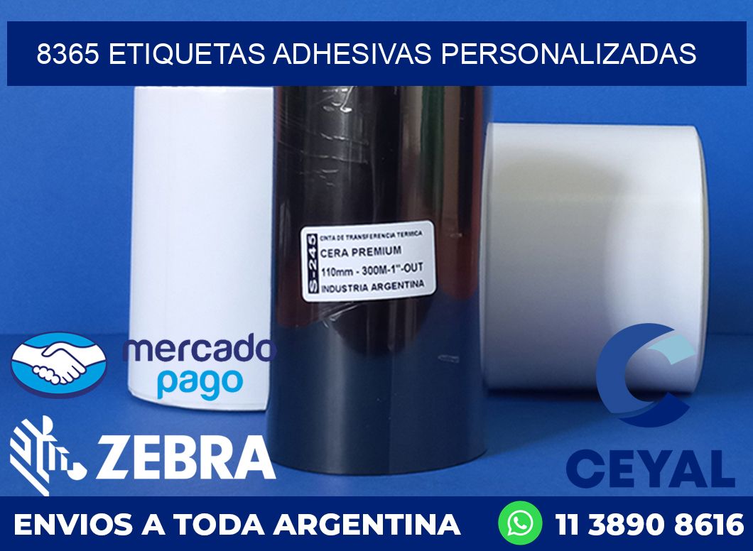 8365 ETIQUETAS ADHESIVAS PERSONALIZADAS
