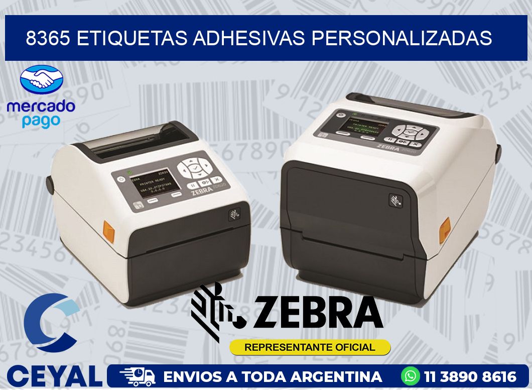 8365 ETIQUETAS ADHESIVAS PERSONALIZADAS