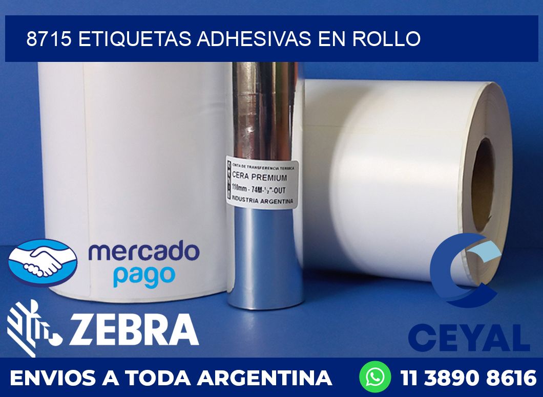 8715 ETIQUETAS ADHESIVAS EN ROLLO