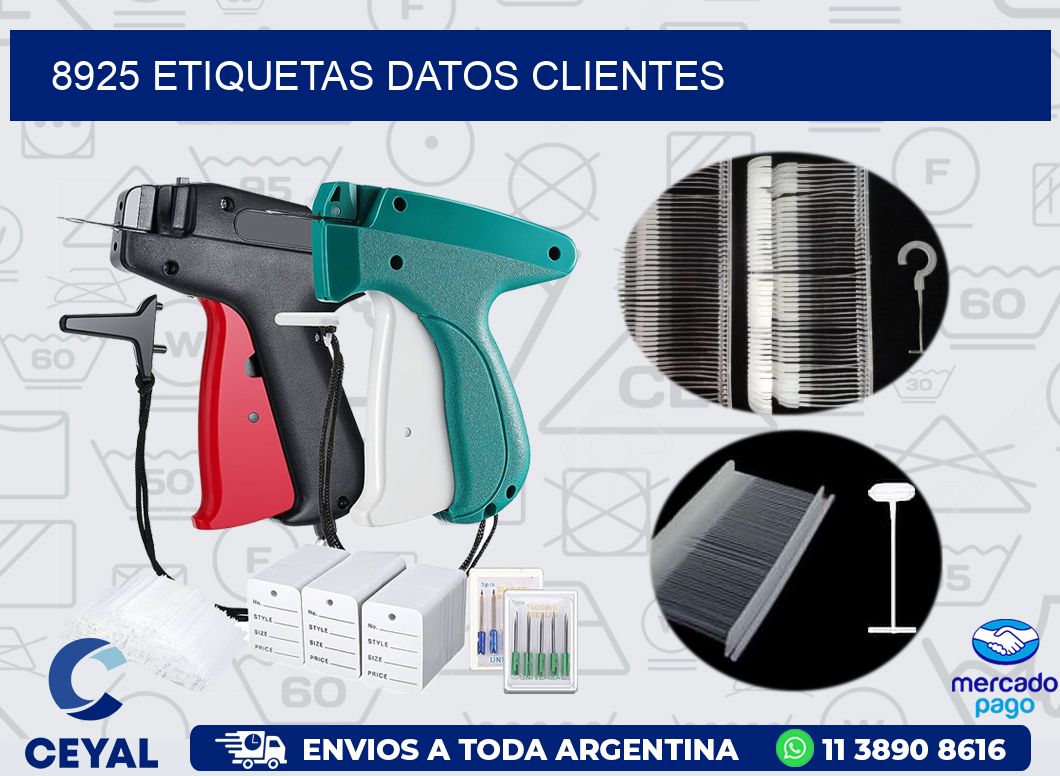 8925 ETIQUETAS DATOS CLIENTES