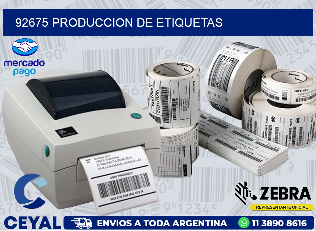 92675 PRODUCCION DE ETIQUETAS