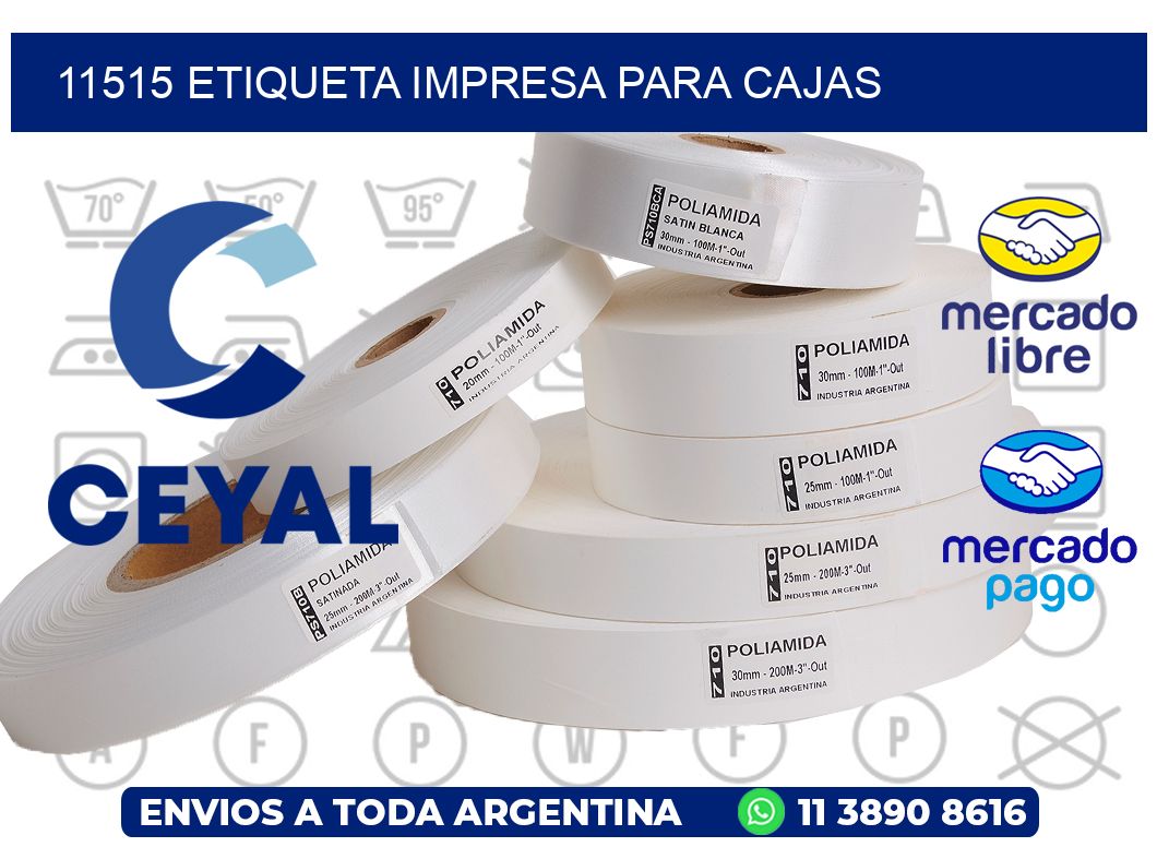 11515 ETIQUETA IMPRESA PARA CAJAS