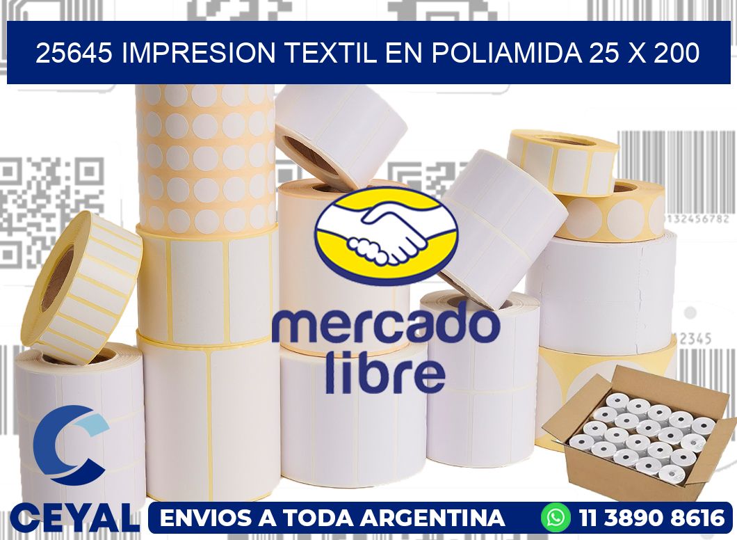 25645 IMPRESION TEXTIL EN POLIAMIDA 25 X 200