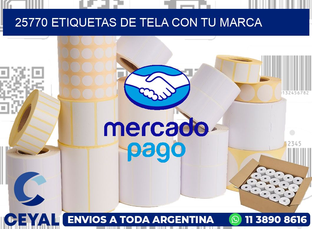 25770 ETIQUETAS DE TELA CON TU MARCA