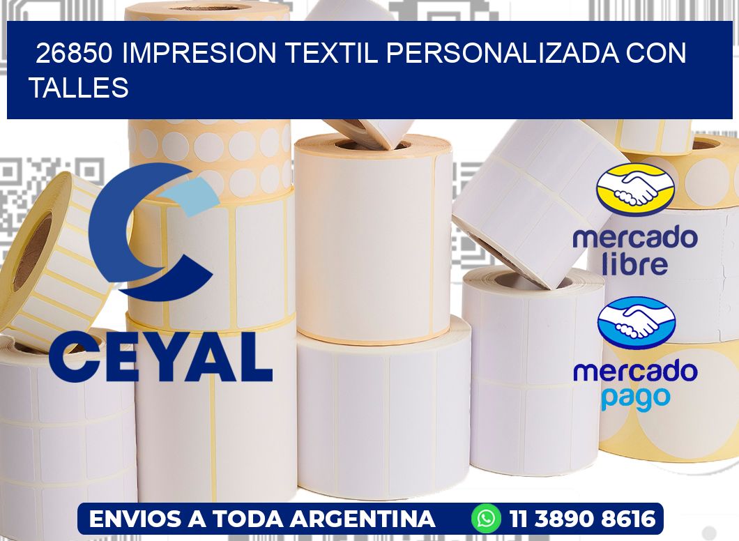 26850 IMPRESION TEXTIL PERSONALIZADA CON TALLES