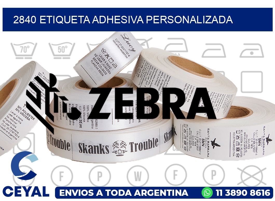 2840 ETIQUETA ADHESIVA PERSONALIZADA
