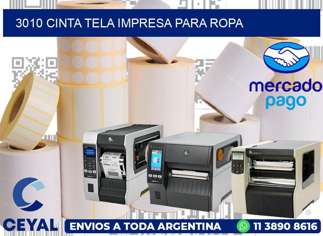 3010 CINTA TELA IMPRESA PARA ROPA